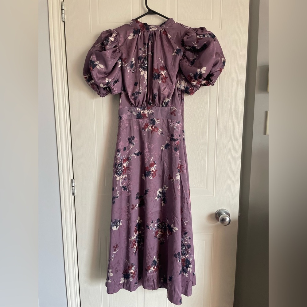 Floral Regencycore Puff Sleeve Midi Dress S RW&CO - Picture 3 of 17